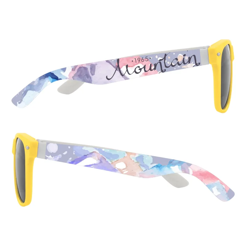 Full Color Colorblock Malibu Sunglasses — view 15
