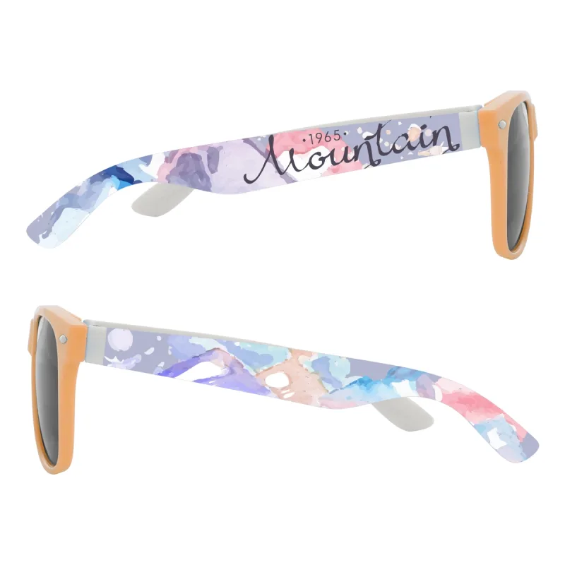 Full Color Colorblock Malibu Sunglasses — view 16