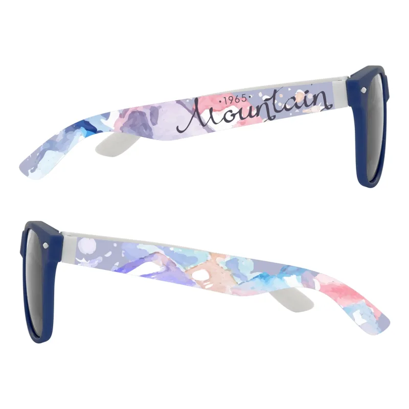 Full Color Colorblock Malibu Sunglasses — view 4