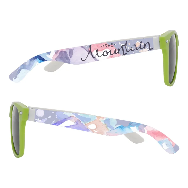 Full Color Colorblock Malibu Sunglasses — view 5