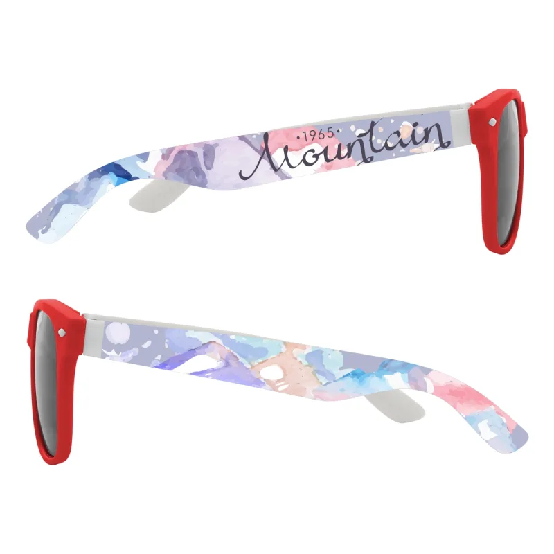 Full Color Colorblock Malibu Sunglasses — view 6