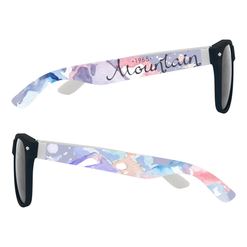 Full Color Colorblock Malibu Sunglasses — view 8