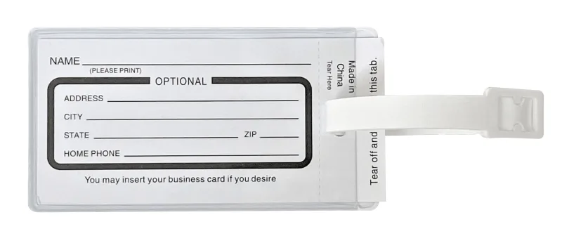 Custom Full Color Luggage Tag — view 2