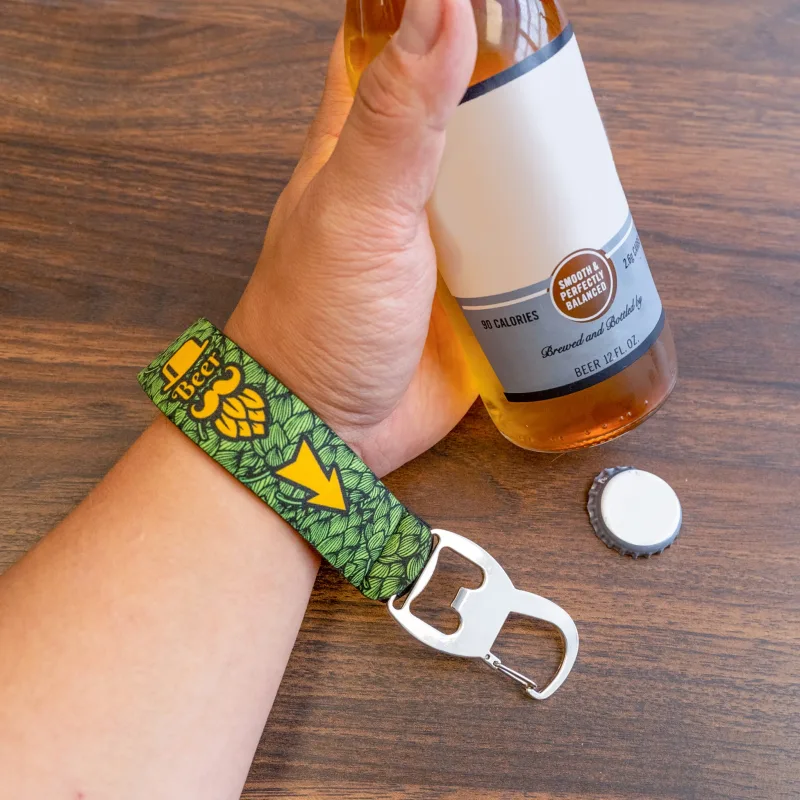Full Color Neoprene Wristband with Bottle Opener — view 6