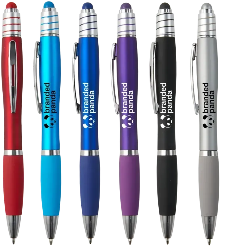 Personalized Velvet-Touch Spin Top Stylus Pen