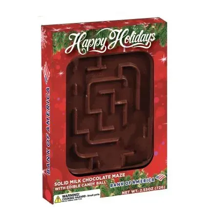 Fully Customizable Box With Milk Chocolate Molded Maze — view 5