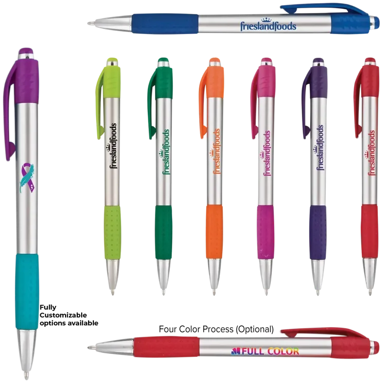 Custom Fusion Silver Gripper Pen — view 6