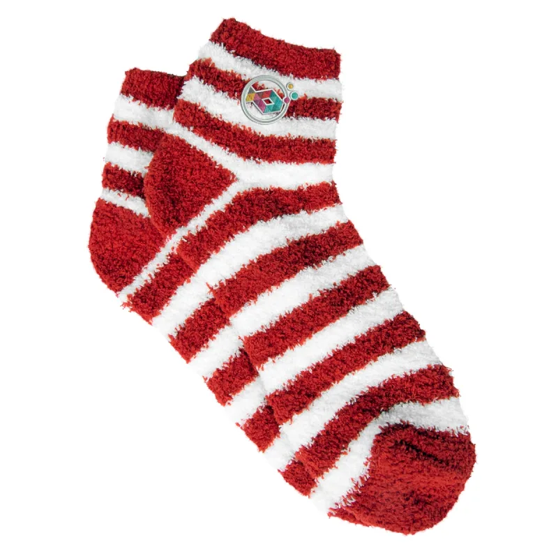 Customized Fuzzy Stripe Socks — view 5
