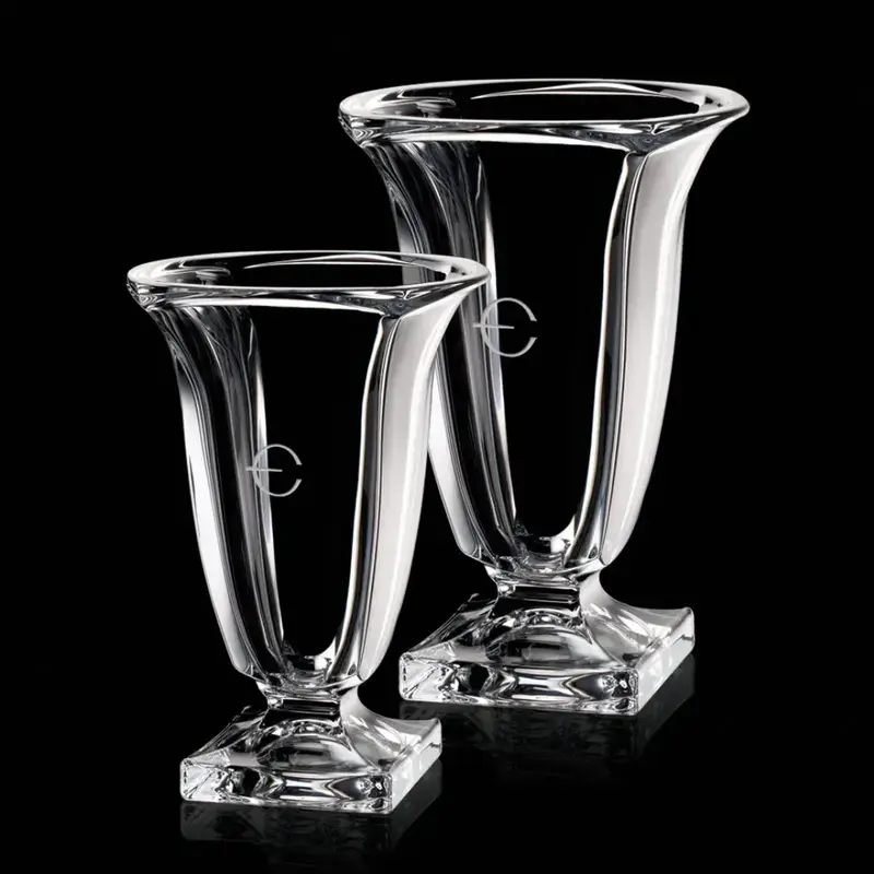 Premium 11.5" Customizable Lead-Free Crystal Galina Vase - Perfect Promotional Gift