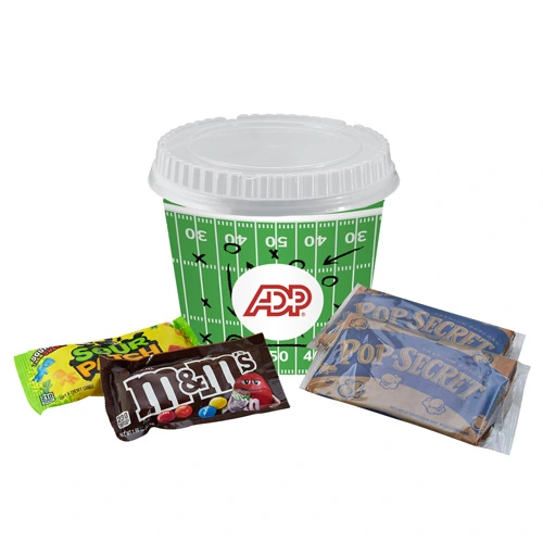 Game Day Snack Bucket with Assorted Treats