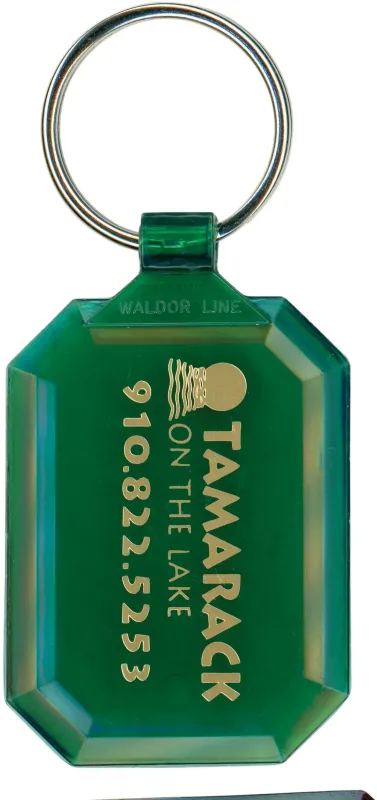 Custom Gem Cut Key Tag — view 2