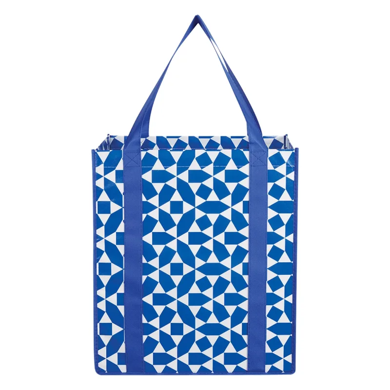 Geometric Non-Woven Shopping Tote Bag — view 3