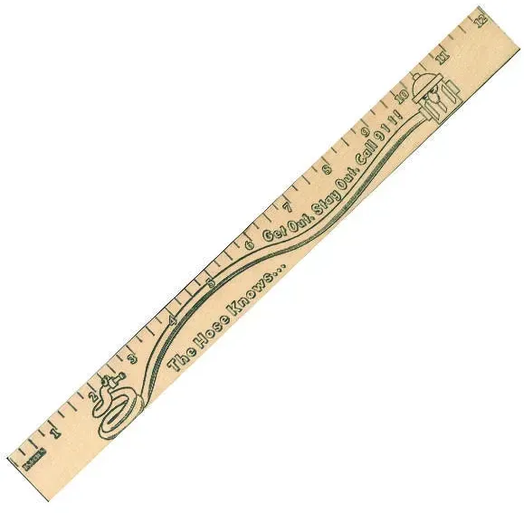 Custom Logo Wooden Rulers with Multiple Color Options - PPI