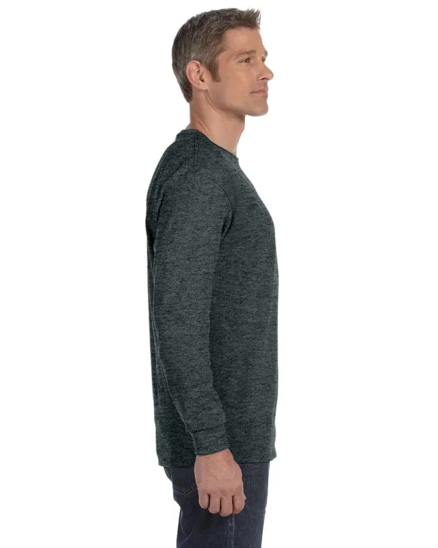Gildan Adult Heavy Cotton Long-Sleeve T-Shirt — view 100