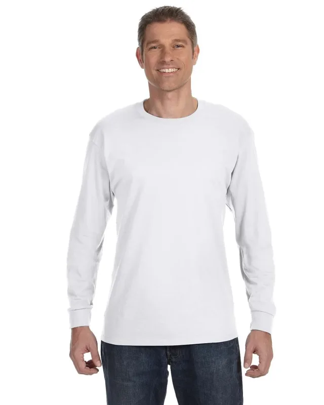 Gildan Adult Heavy Cotton Long-Sleeve T-Shirt — view 2