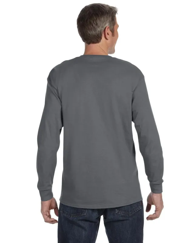 Gildan Adult Heavy Cotton Long-Sleeve T-Shirt — view 24