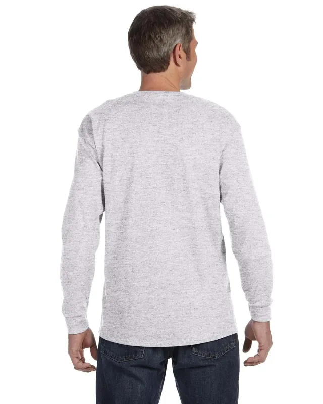Gildan Adult Heavy Cotton Long-Sleeve T-Shirt — view 34