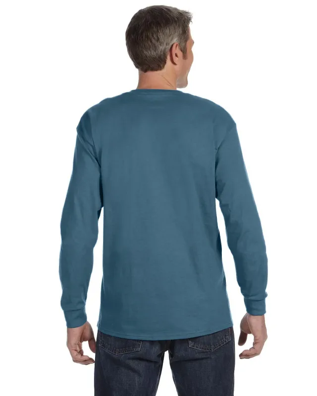 Gildan Adult Heavy Cotton Long-Sleeve T-Shirt — view 7