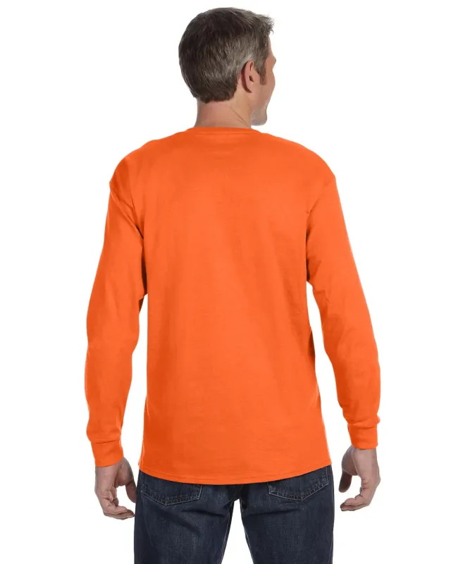 Gildan Adult Heavy Cotton Long-Sleeve T-Shirt — view 70
