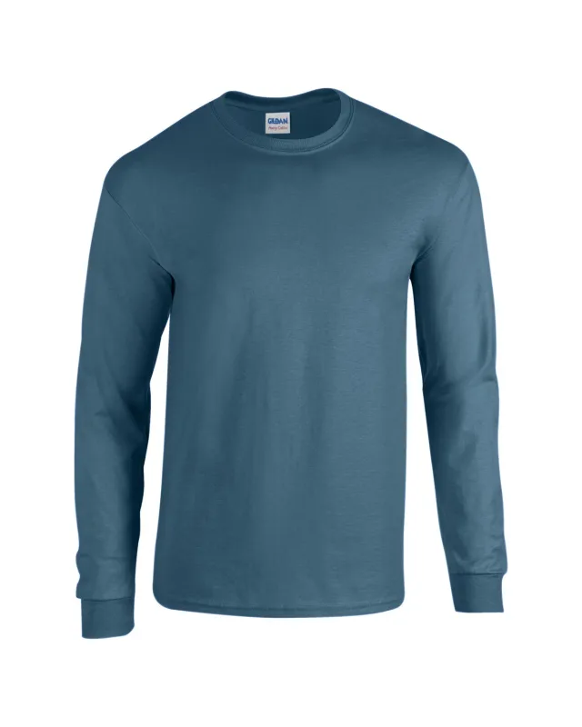 Gildan Adult Heavy Cotton Long-Sleeve T-Shirt — view 9