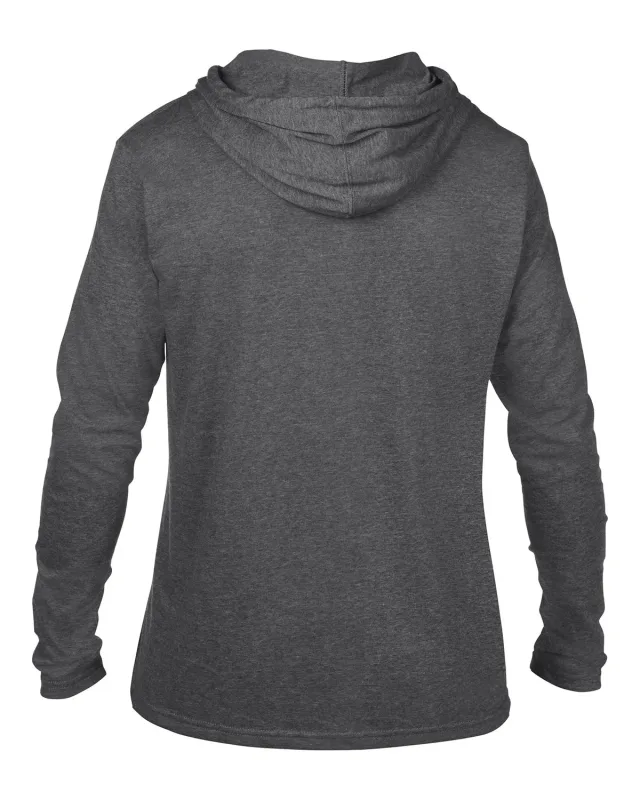 Gildan Adult Lightweight Long-Sleeve Hooded T-Shirt — view 20