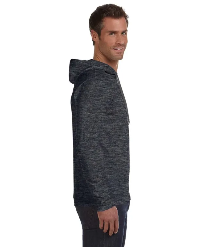 Gildan Adult Lightweight Long-Sleeve Hooded T-Shirt — view 26