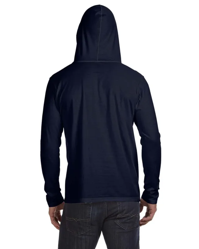 Gildan Adult Lightweight Long-Sleeve Hooded T-Shirt — view 27