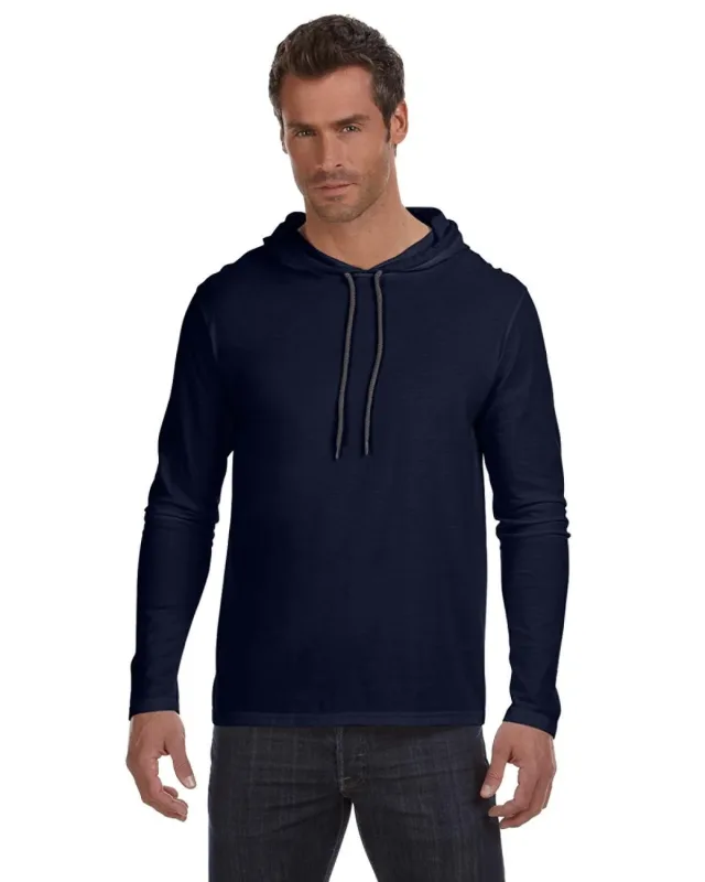 Gildan Adult Lightweight Long-Sleeve Hooded T-Shirt — view 30