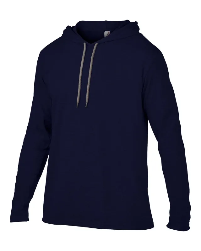 Gildan Adult Lightweight Long-Sleeve Hooded T-Shirt — view 32