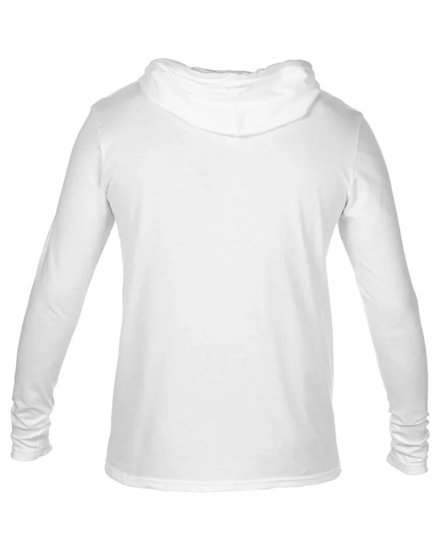 Gildan Adult Lightweight Long-Sleeve Hooded T-Shirt — view 35