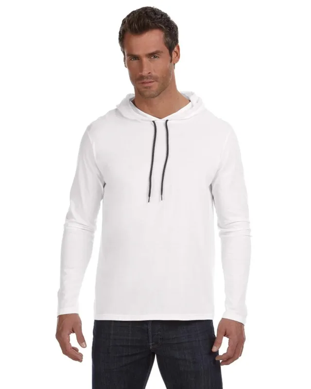 Gildan Adult Lightweight Long-Sleeve Hooded T-Shirt — view 37