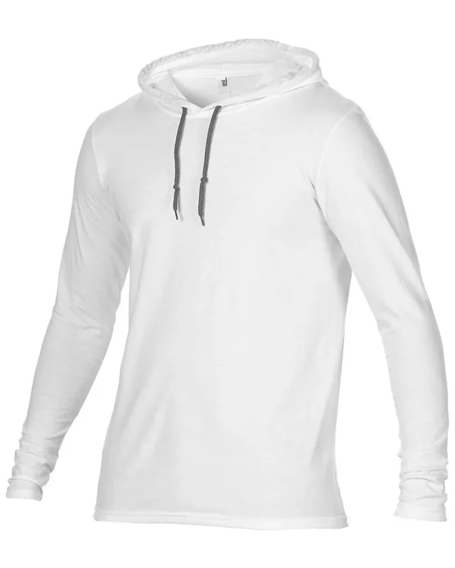 Gildan Adult Lightweight Long-Sleeve Hooded T-Shirt — view 39