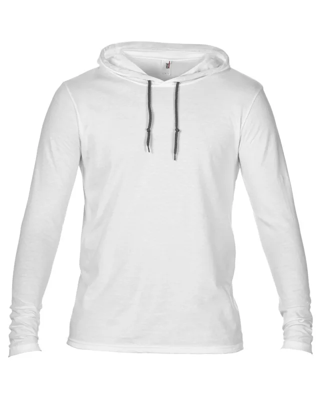 Gildan Adult Lightweight Long-Sleeve Hooded T-Shirt — view 40