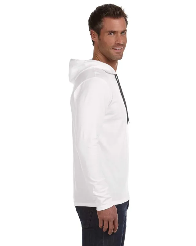 Gildan Adult Lightweight Long-Sleeve Hooded T-Shirt — view 41
