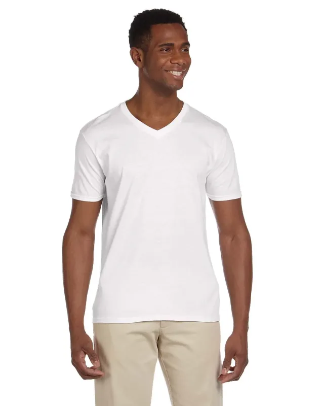 Gildan Adult Softstyle® V-Neck T-Shirt — view 2