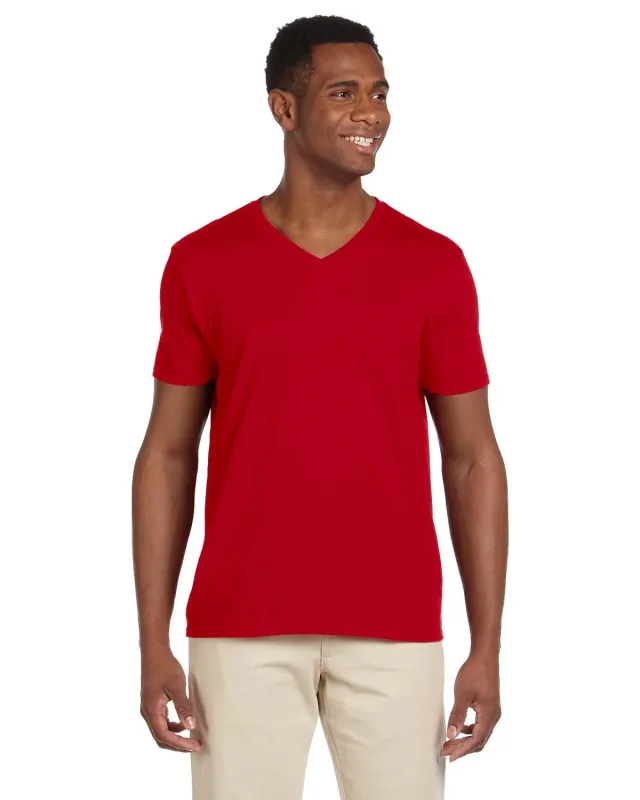 Gildan Adult Softstyle® V-Neck T-Shirt — view 8