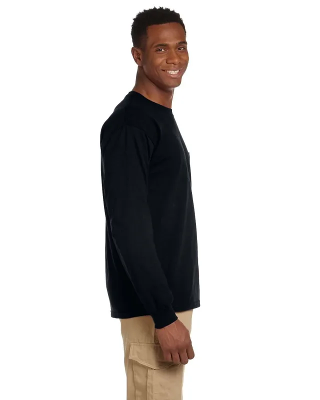 Gildan Adult Ultra Cotton® Long-Sleeve Pocket T-Shirt — view 16