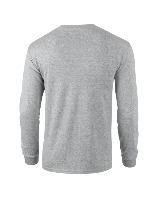 Gildan Adult Ultra Cotton® Long-Sleeve Pocket T-Shirt — view 29