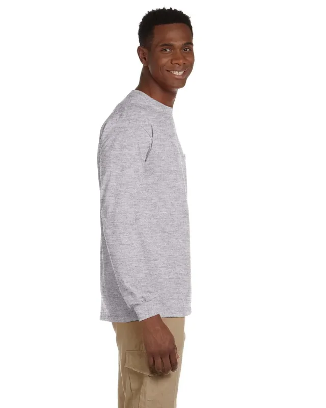 Gildan Adult Ultra Cotton® Long-Sleeve Pocket T-Shirt — view 31