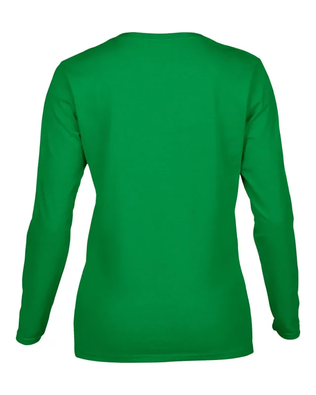 Gildan Ladies' Heavy Cotton Long-Sleeve T-Shirt — view 4