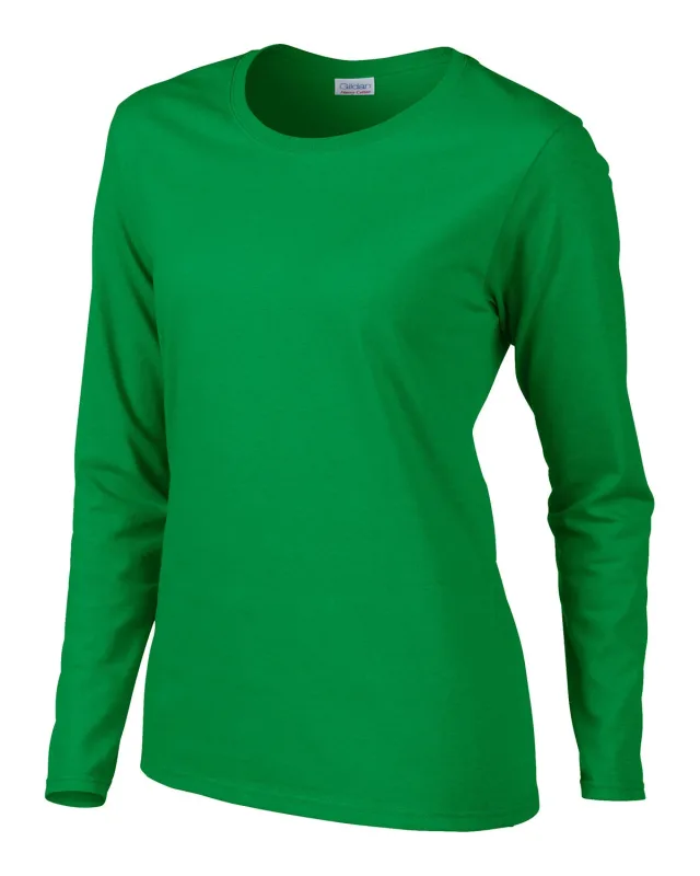 Gildan Ladies' Heavy Cotton Long-Sleeve T-Shirt — view 5