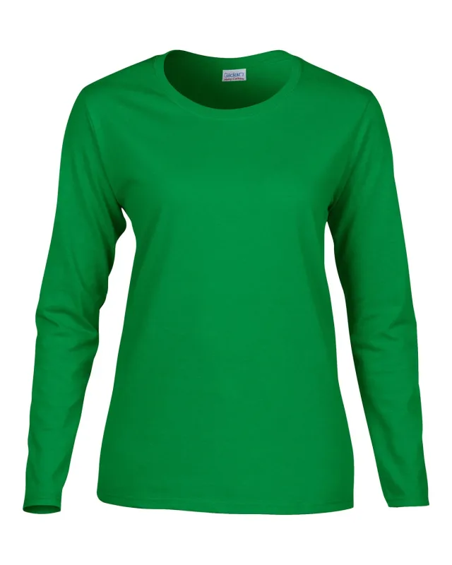 Gildan Ladies' Heavy Cotton Long-Sleeve T-Shirt — view 6