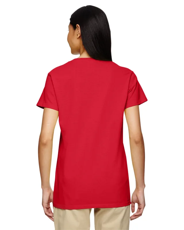 Gildan Ladies' Heavy Cotton V-Neck T-Shirt — view 11