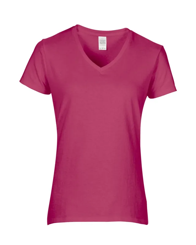 Gildan Ladies' Heavy Cotton V-Neck T-Shirt — view 20