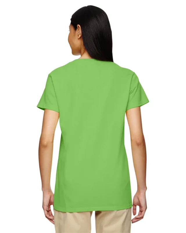 Gildan Ladies' Heavy Cotton V-Neck T-Shirt — view 25