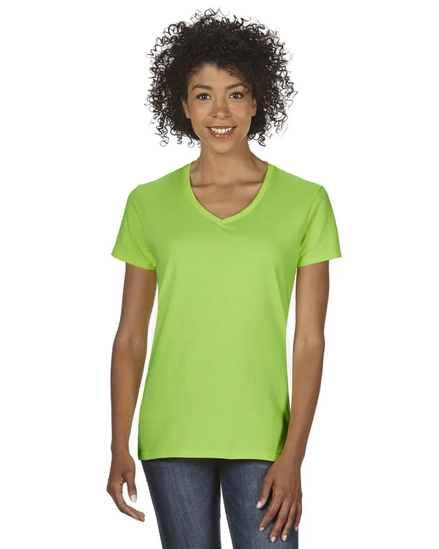 Gildan Ladies' Heavy Cotton V-Neck T-Shirt — view 26