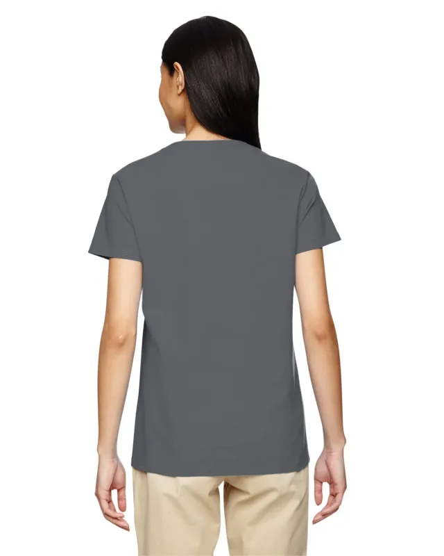 Gildan Ladies' Heavy Cotton V-Neck T-Shirt — view 28