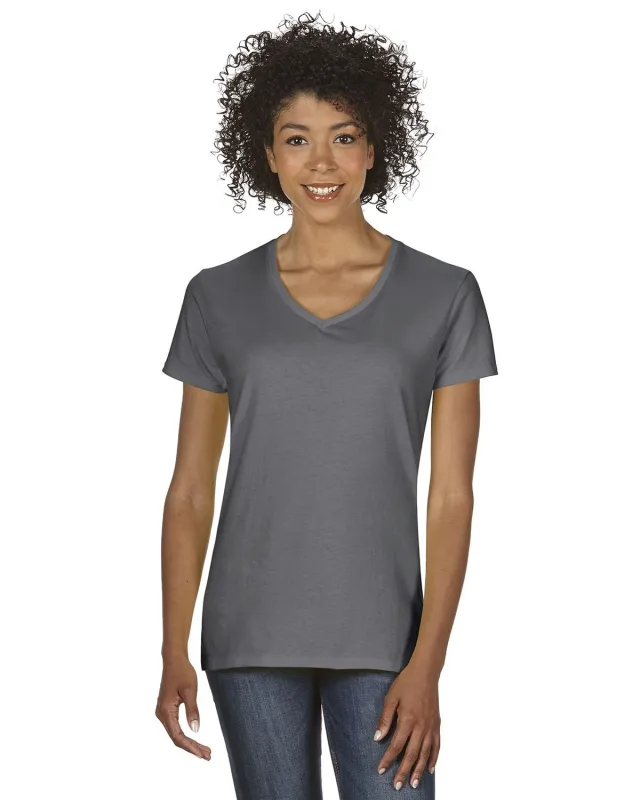 Gildan Ladies' Heavy Cotton V-Neck T-Shirt — view 29