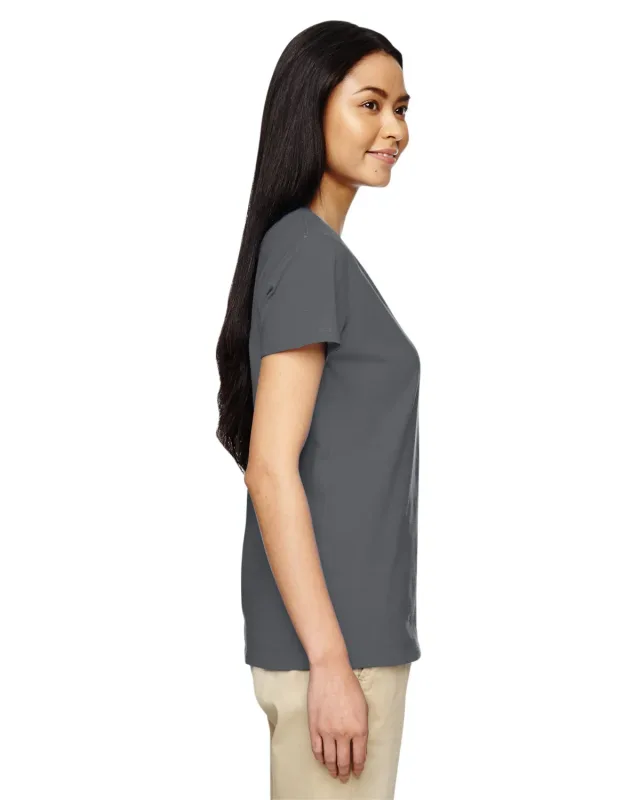 Gildan Ladies' Heavy Cotton V-Neck T-Shirt — view 30