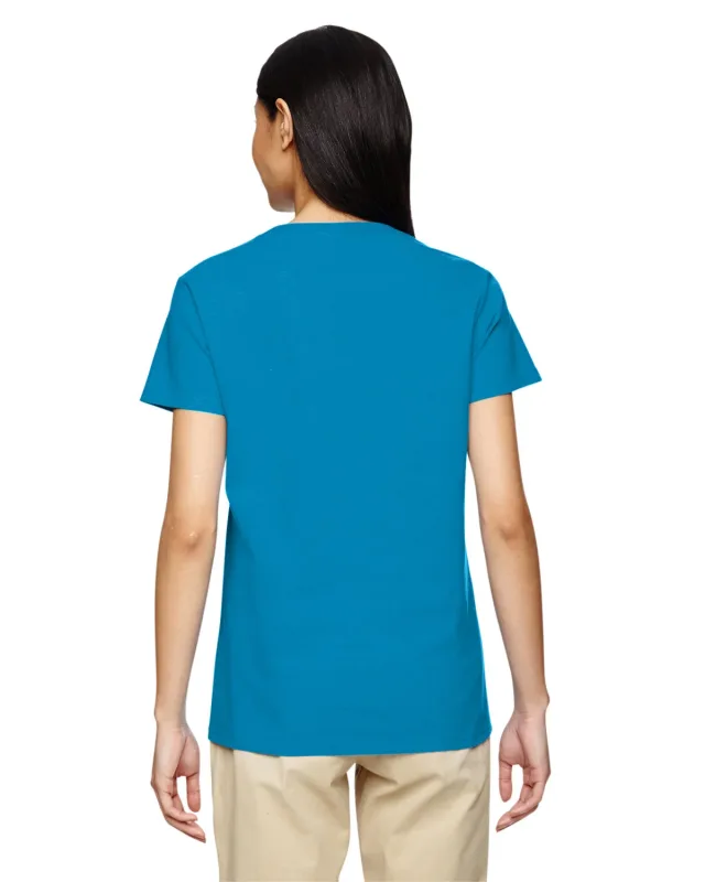 Gildan Ladies' Heavy Cotton V-Neck T-Shirt — view 31